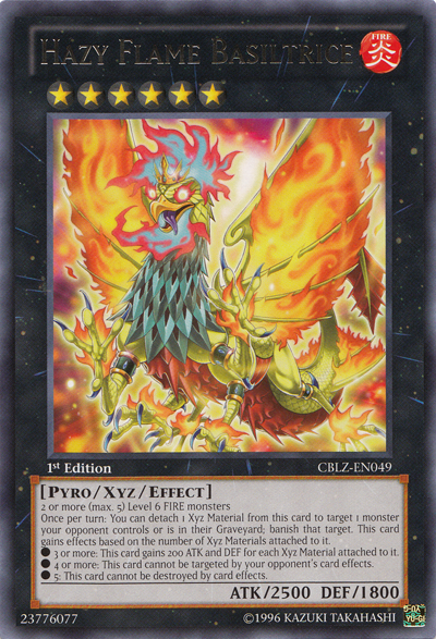 Hazy Flame Basiltrice [CBLZ-EN049] Rare Yu-Gi-Oh!