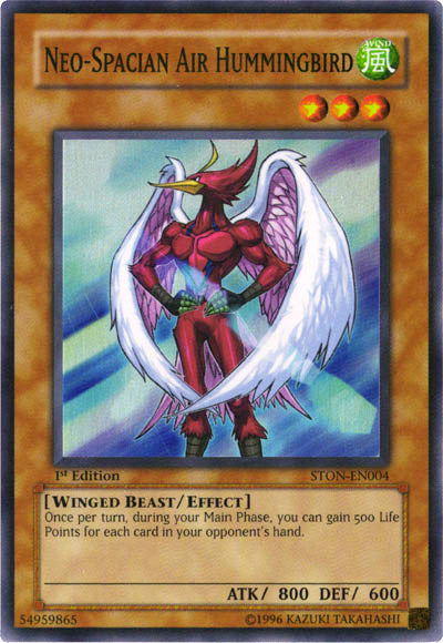 Neo-Spacian Air Hummingbird [STON-EN004] Super Rare Yu-Gi-Oh!