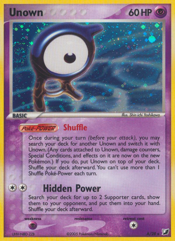 Unown (A/28) [EX: Unseen Forces] Pokémon