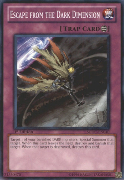 Escape from the Dark Dimension [SDDC-EN040] Common Yu-Gi-Oh!