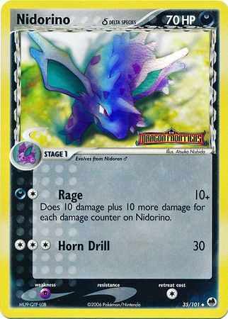 Nidorino (35/101) (Delta Species) (Stamped) [EX: Dragon Frontiers] Pokémon