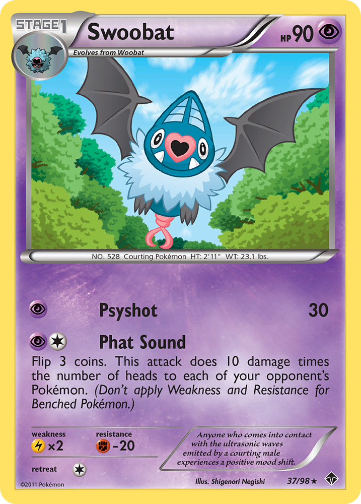Swoobat (37/98) [Black & White: Emerging Powers] Pokémon