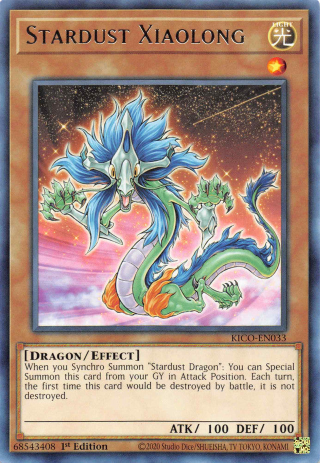 Stardust Xiaolong [KICO-EN033] Rare Yu-Gi-Oh!
