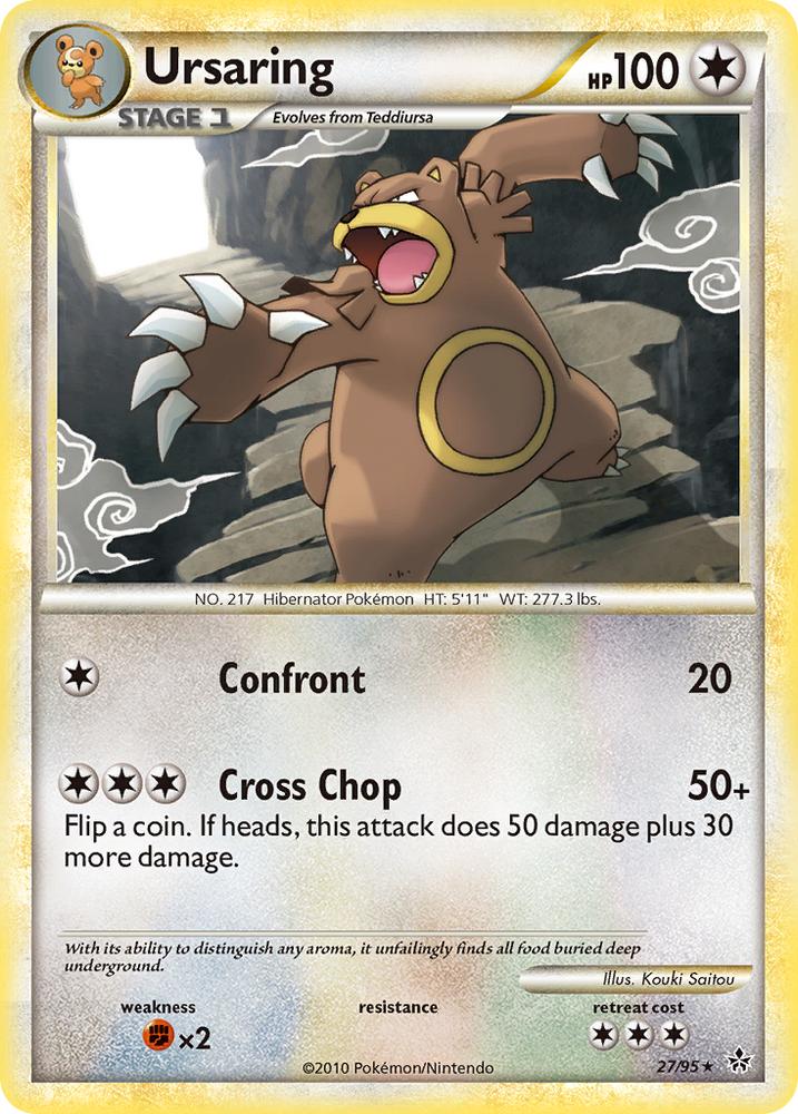 Ursaring (27/95) [HeartGold & SoulSilver: Unleashed] Pokémon
