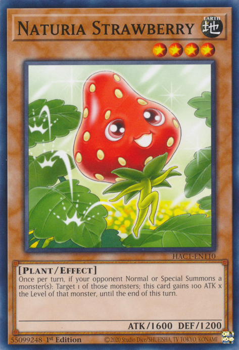 Naturia Strawberry [HAC1-EN110] Common Yu-Gi-Oh!