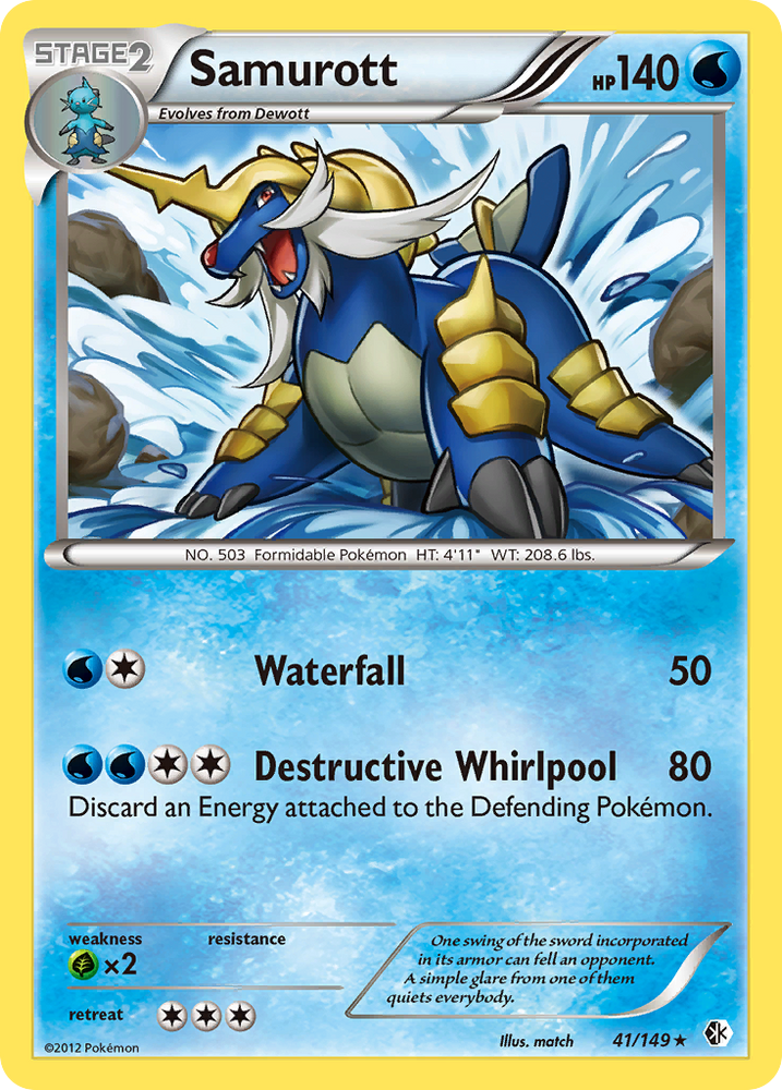 Samurott (41/149) [Black & White: Boundaries Crossed] Pokémon