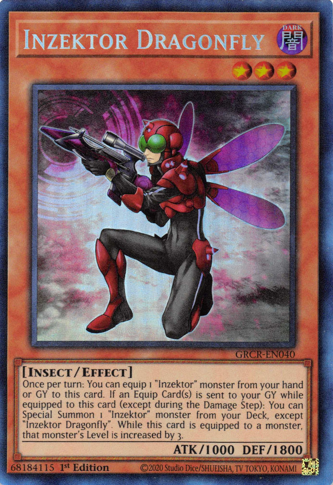 Inzektor Dragonfly [GRCR-EN040] Collector's Rare Yu-Gi-Oh!