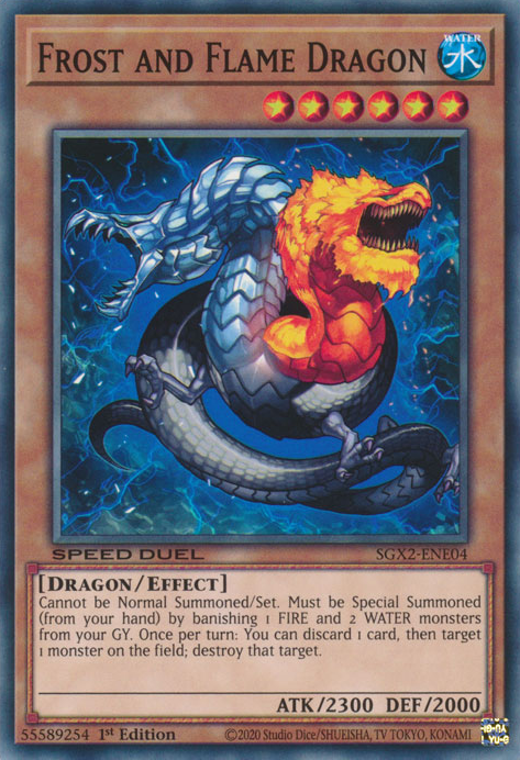 Frost and Flame Dragon [SGX2-ENE04] Common Yu-Gi-Oh!