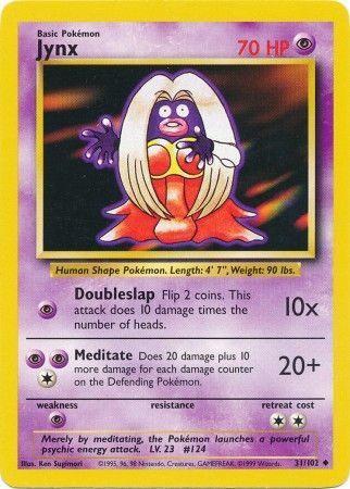 Jynx (31/102) [Base Set Unlimited] Pokémon