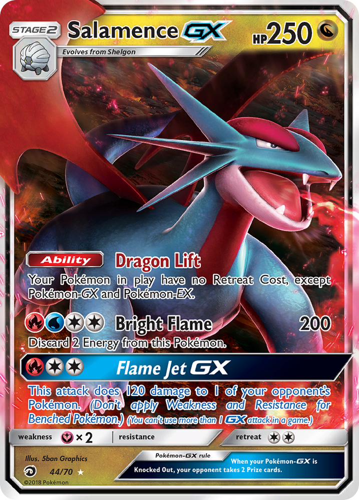 Salamence GX (44/70) [Sun & Moon: Dragon Majesty] Pokémon