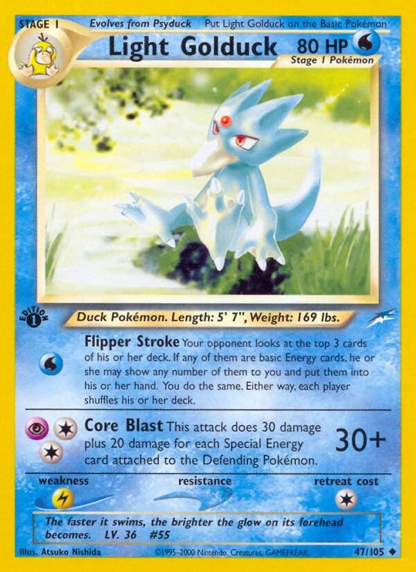 Light Golduck (47/105) [Neo Destiny 1st Edition] Pokémon
