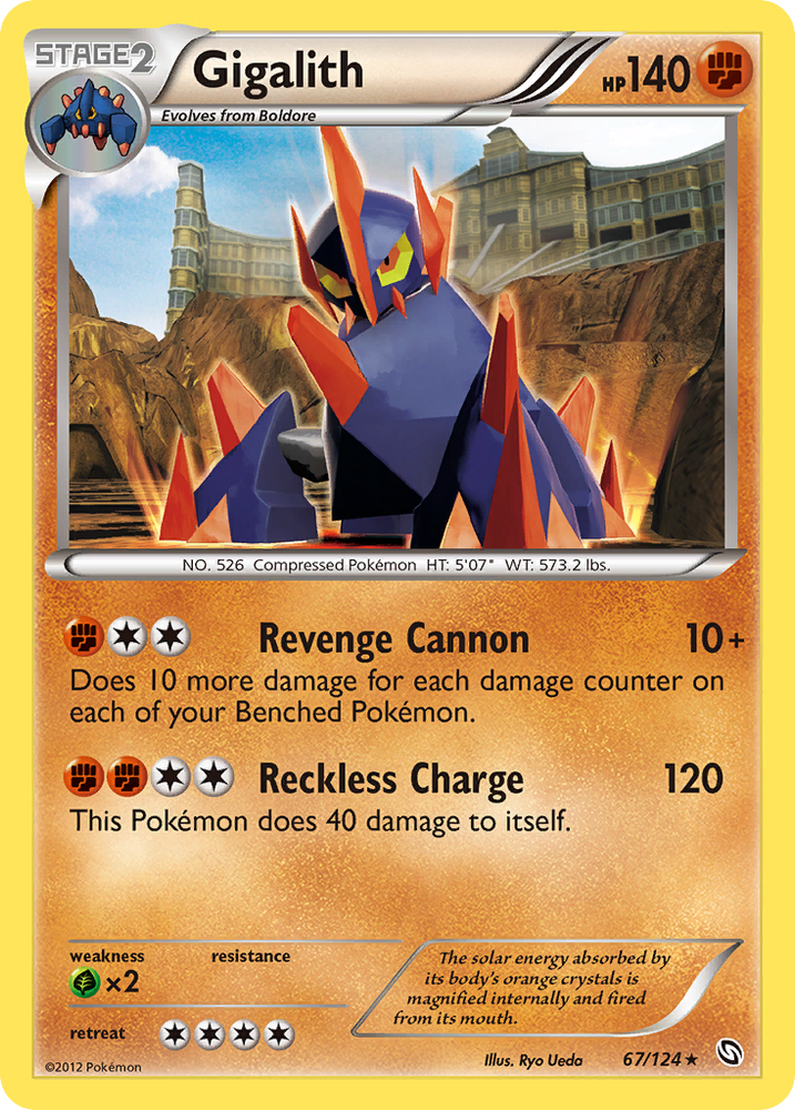 Gigalith (67/124) [Black & White: Dragons Exalted] Pokémon