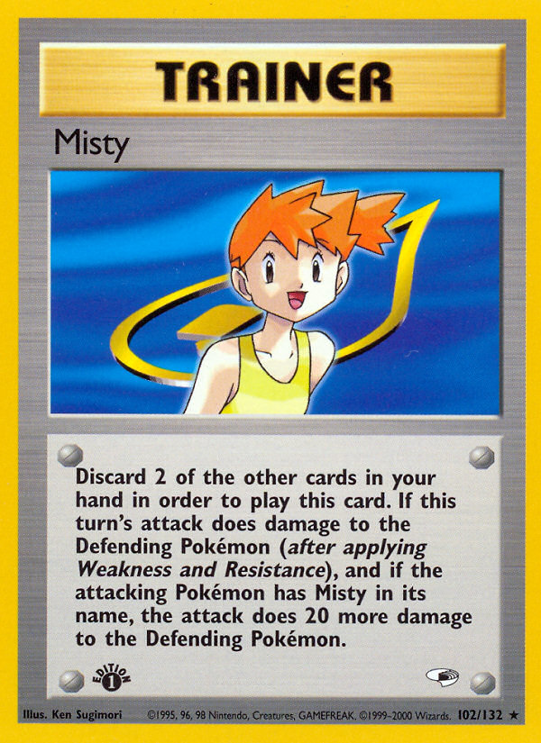 Misty (102/132) [Gym Heroes 1st Edition] Pokémon