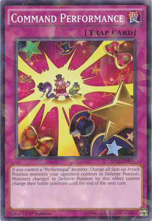 Command Performance [SP15-EN046] Shatterfoil Rare Yu-Gi-Oh!