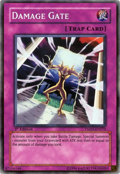 Damage Gate [TSHD-EN070] Super Rare Yu-Gi-Oh!