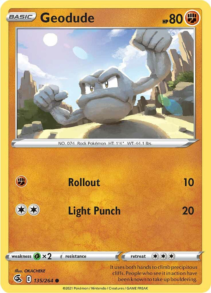 Geodude (135/264) [Sword & Shield: Fusion Strike] Pokémon