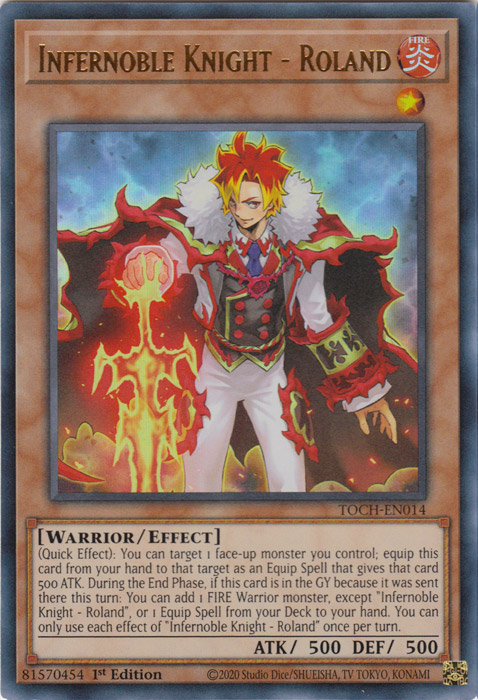 Infernoble Knight - Roland [TOCH-EN014] Ultra Rare Yu-Gi-Oh!