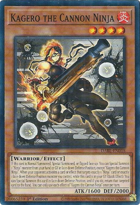 Kagero the Cannon Ninja [DABL-EN018] Common Yu-Gi-Oh!