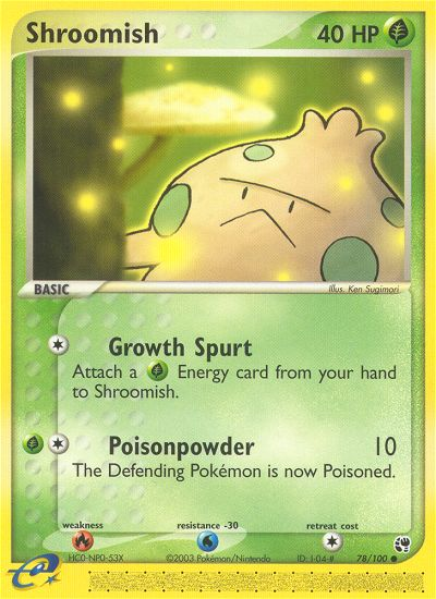 Shroomish (78/100) [EX: Sandstorm] Pokémon
