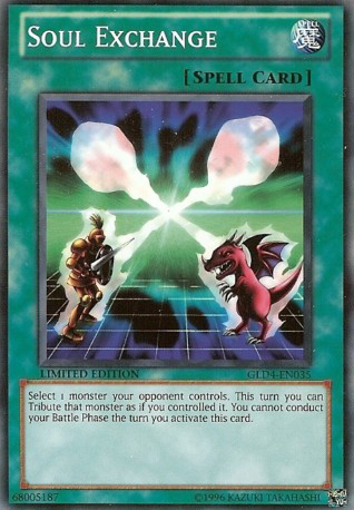 Soul Exchange [GLD4-EN035] Common Yu-Gi-Oh!