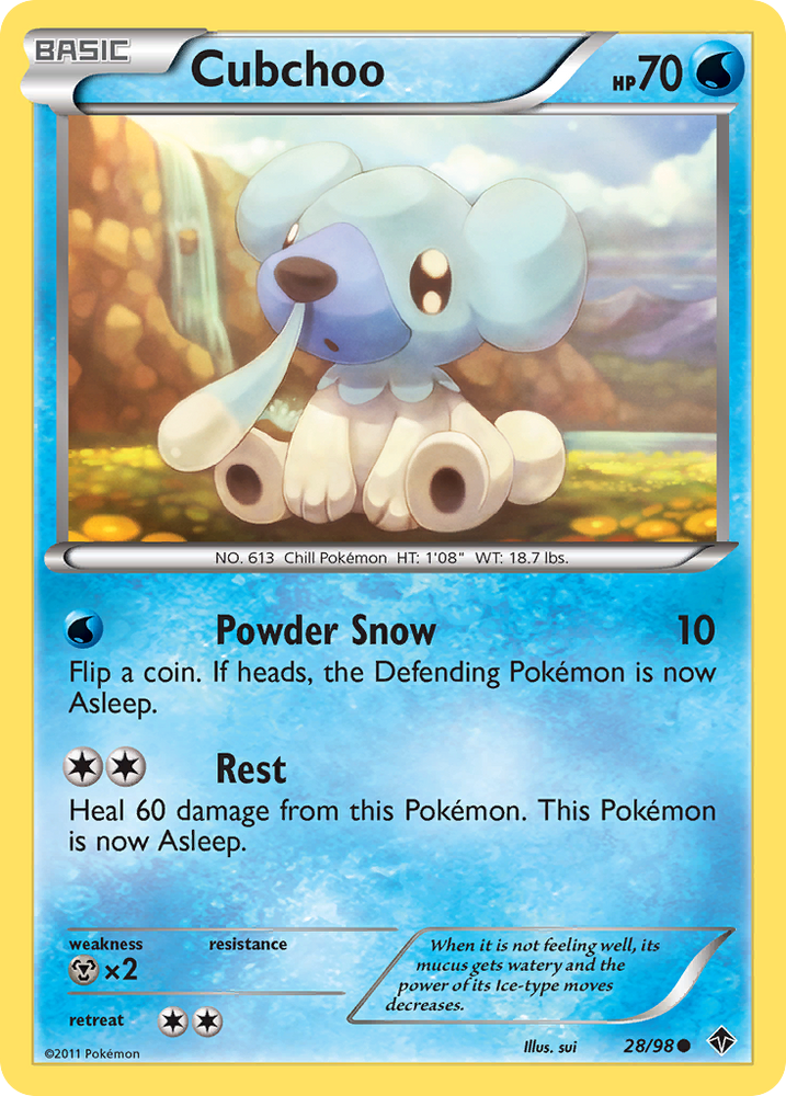 Cubchoo (28/98) [Black & White: Emerging Powers] Pokémon