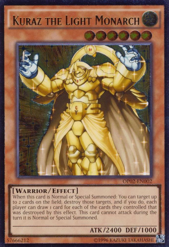 Kuraz the Light Monarch [OP02-EN002] Ultimate Rare Yu-Gi-Oh!