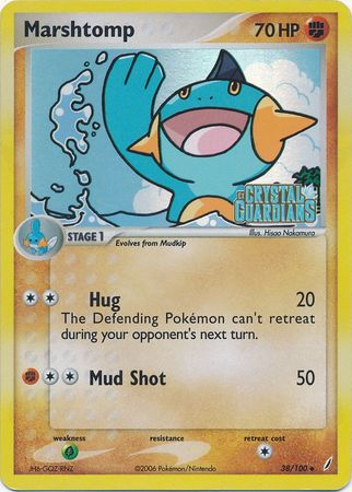 Marshtomp (38/100) (Stamped) [EX: Crystal Guardians] Pokémon