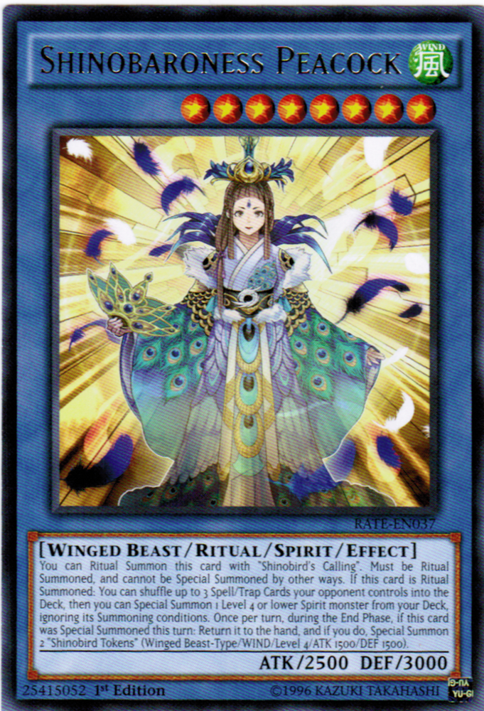 Shinobaroness Peacock [RATE-EN037] Rare Yu-Gi-Oh!