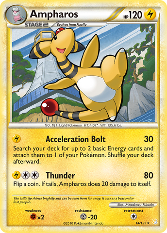 Ampharos (14/123) [HeartGold & SoulSilver: Base Set] Pokémon