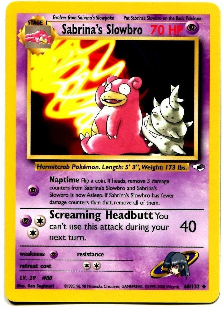 Sabrina's Slowbro (60/132) [Gym Heroes Unlimited] Pokémon