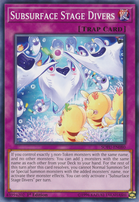 Subsurface Stage Divers [SOFU-EN080] Short Print Yu-Gi-Oh!