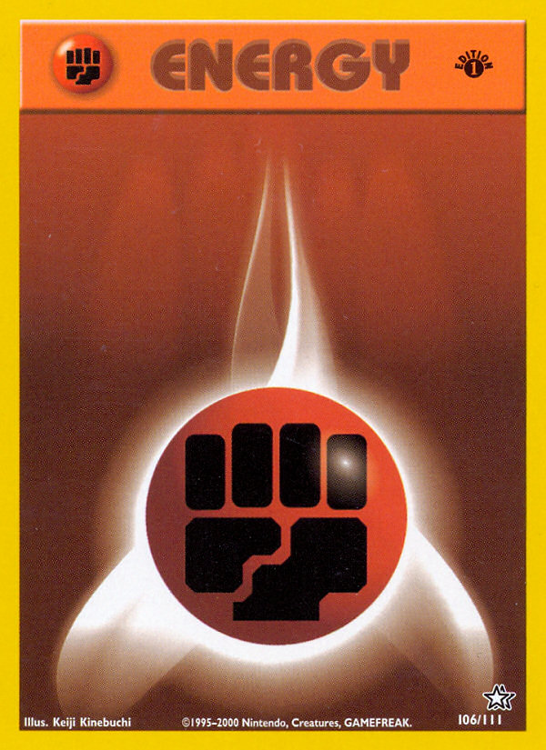 Fighting Energy (106/111) [Neo Genesis 1st Edition] Pokémon