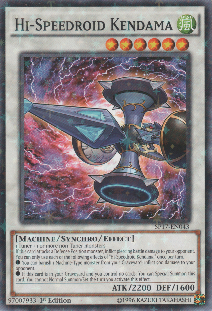 Hi-Speedroid Kendama [SP17-EN043] Starfoil Rare Yu-Gi-Oh!
