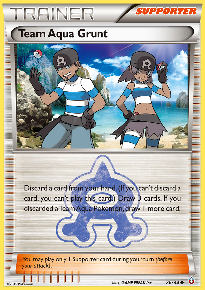 Team Aqua Grunt (26/34) [XY: Double Crisis] Pokémon