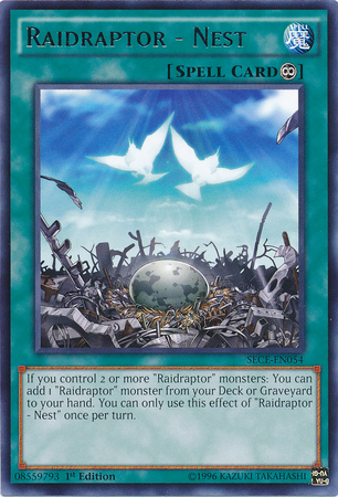 Raidraptor - Nest [SECE-EN054] Rare Yu-Gi-Oh!