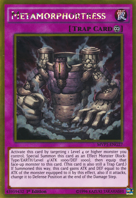 Metamorphortress [MVP1-ENG27] Gold Rare Yu-Gi-Oh!