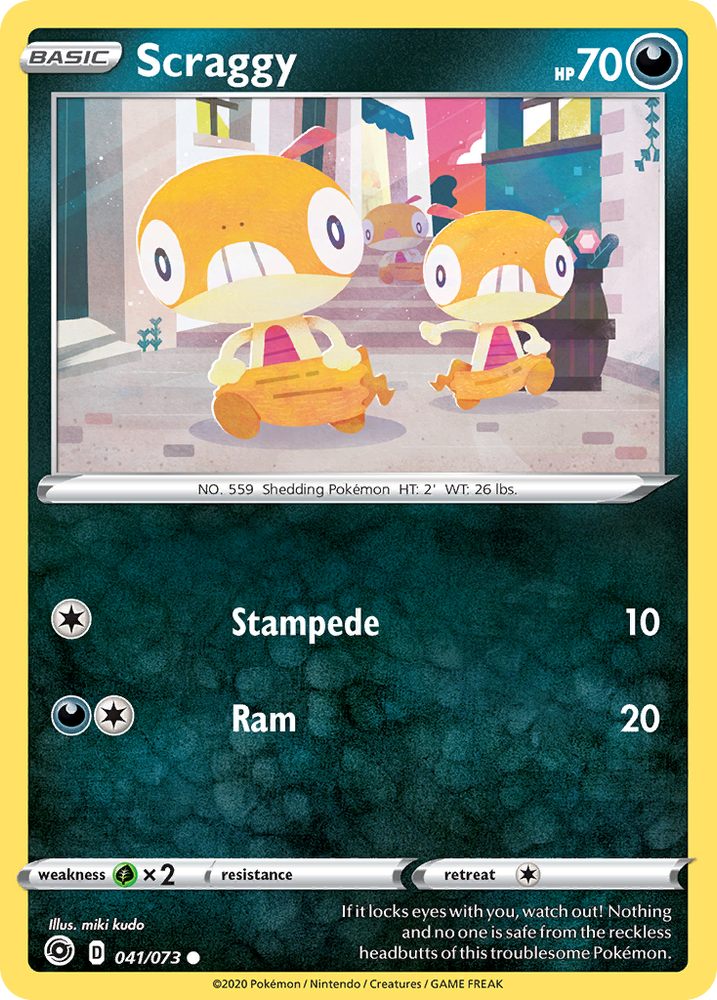 Scraggy (041/073) [Sword & Shield: Champion's Path] Pokémon