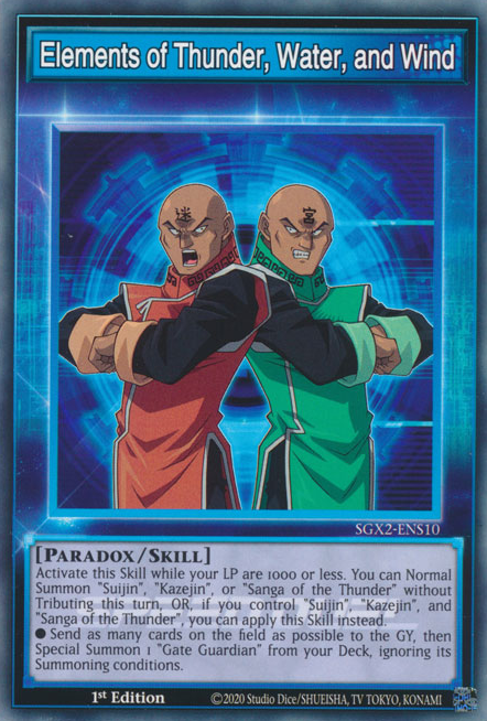 Elements of Thunder, Water, and Wind [SGX2-ENS10] Common Yu-Gi-Oh!
