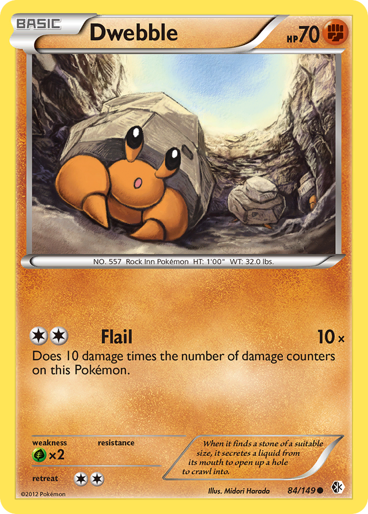 Dwebble (84/149) [Black & White: Boundaries Crossed] Pokémon