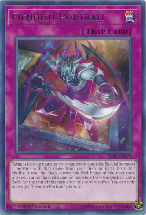 Fiendish Portrait [IGAS-EN079] Rare Yu-Gi-Oh!
