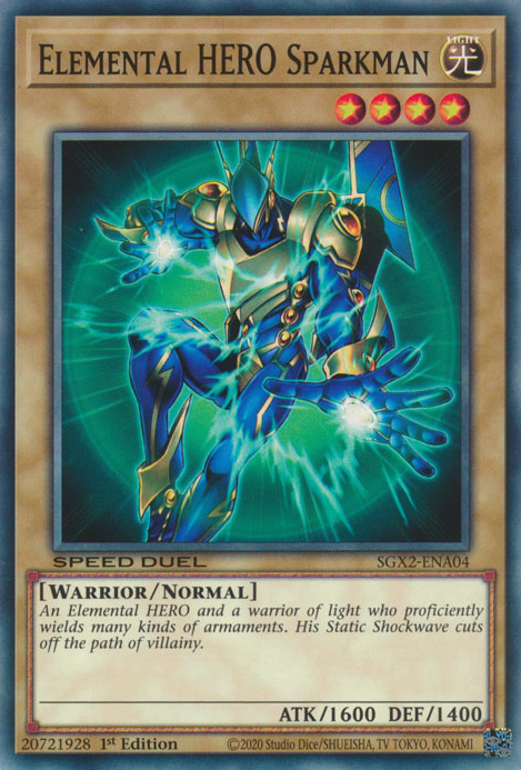 Elemental HERO Sparkman [SGX2-ENA04] Common Yu-Gi-Oh!