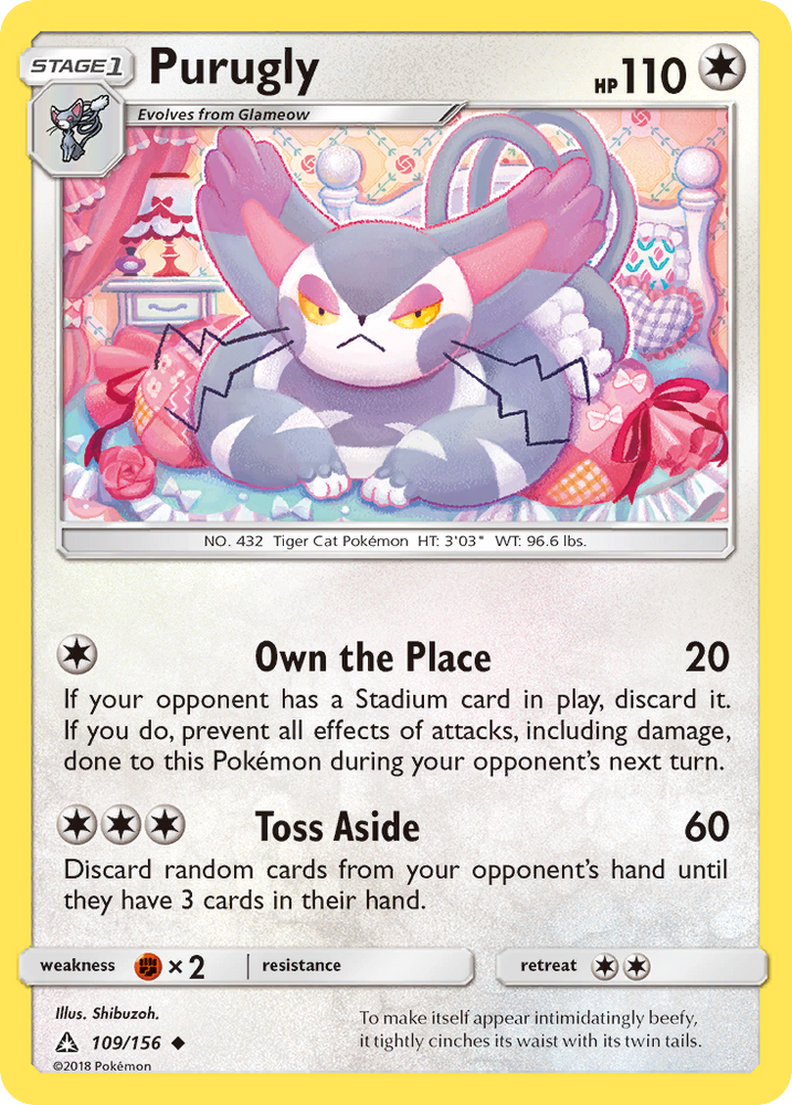 Purugly (109/156) [Sun & Moon: Ultra Prism] Pokémon