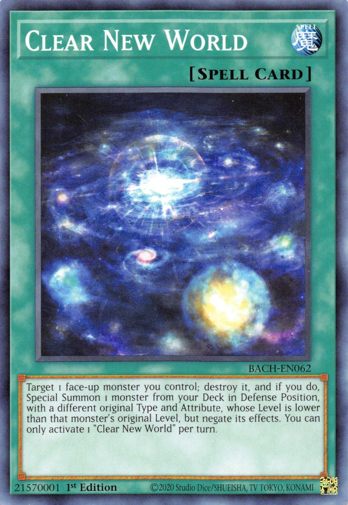 Clear New World [BACH-EN062] Common Yu-Gi-Oh!