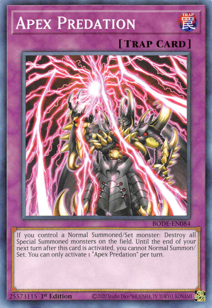 Apex Predation [BODE-EN084] Common Yu-Gi-Oh!