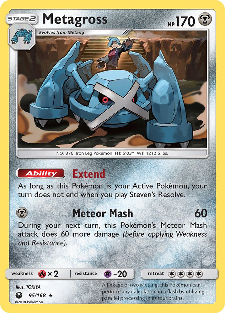 Metagross (95/168) (Prerelease Kit Exclusive) (Theme Deck Exclusive) [Sun & Moon: Celestial Storm] Pokémon