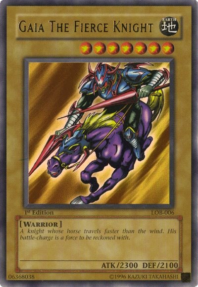 Gaia The Fierce Knight [LOB-006] Ultra Rare Yu-Gi-Oh!