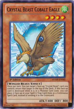 Crystal Beast Cobalt Eagle [RYMP-EN045] Super Rare Yu-Gi-Oh!