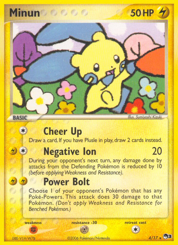 Minun (4/17) [POP Series 3] Pokémon