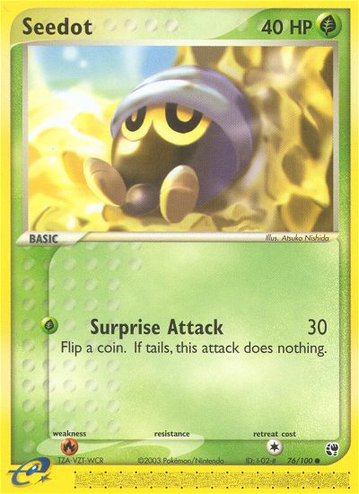 Seedot (76/100) [EX: Sandstorm] Pokémon