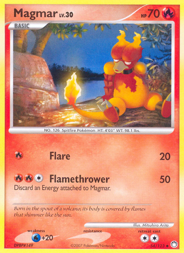 Magmar (54/123) [Diamond & Pearl: Mysterious Treasures] Pokémon